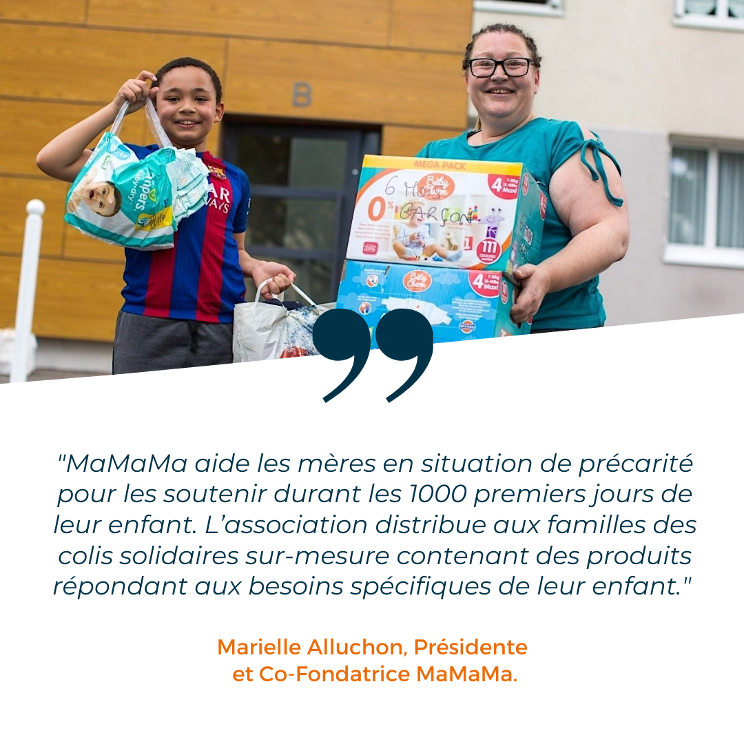 MaMaMa, une association qui vient en aide aux mères en situation de précarité durant les 1000 premiers jours de leur enfant.