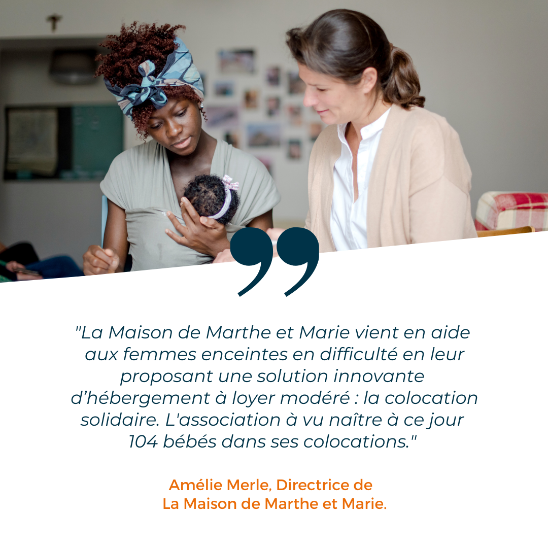 La Maison de Marthe et Marie, une colocation pour femmes enceintes en difficulté.