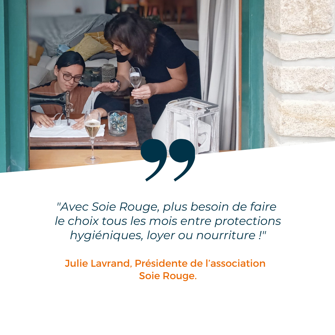 Soie Rouge, pour lutter contre la précarité menstruelle de façon écologique.