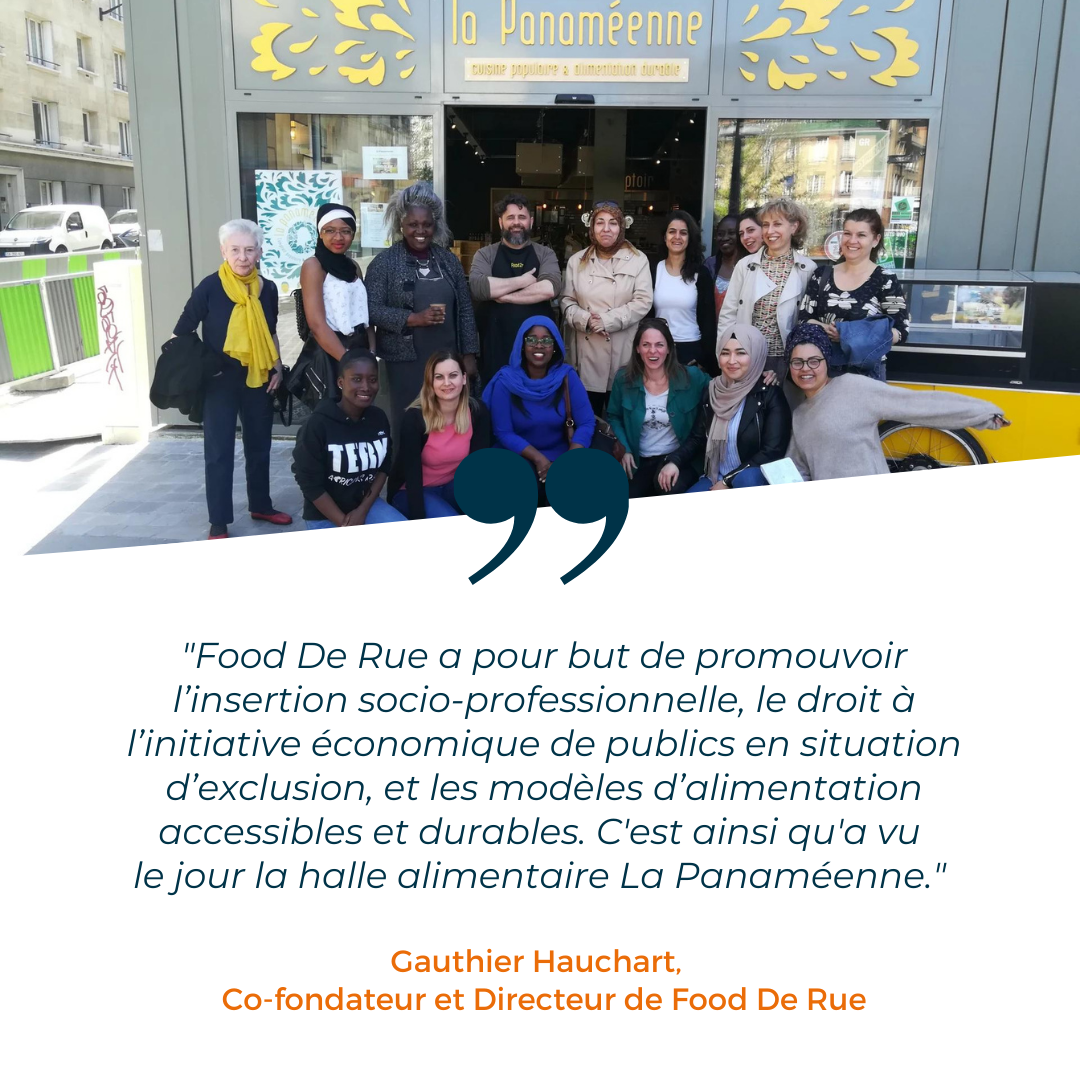 Food De Rue, l’insertion socio-professionnelle par des modèles d’alimentation accessibles et durables.