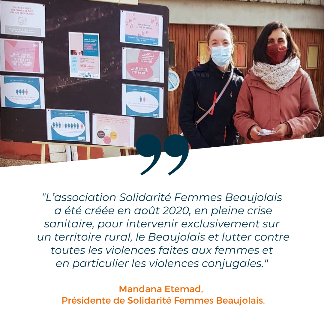 Solidarité Femmes Beaujolais, une association qui lutte contre les violences faites aux femmes en milieu rural.