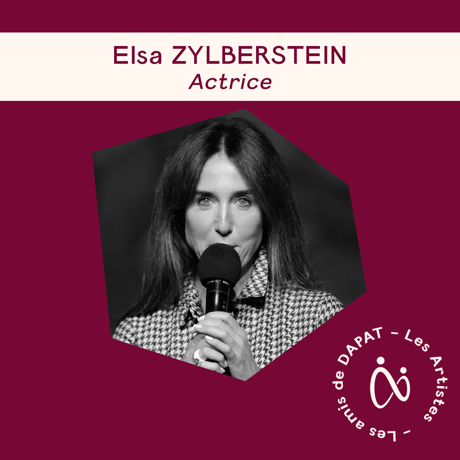 Elsa Zylberstein – Marraine des Prix DAPAT 2021.