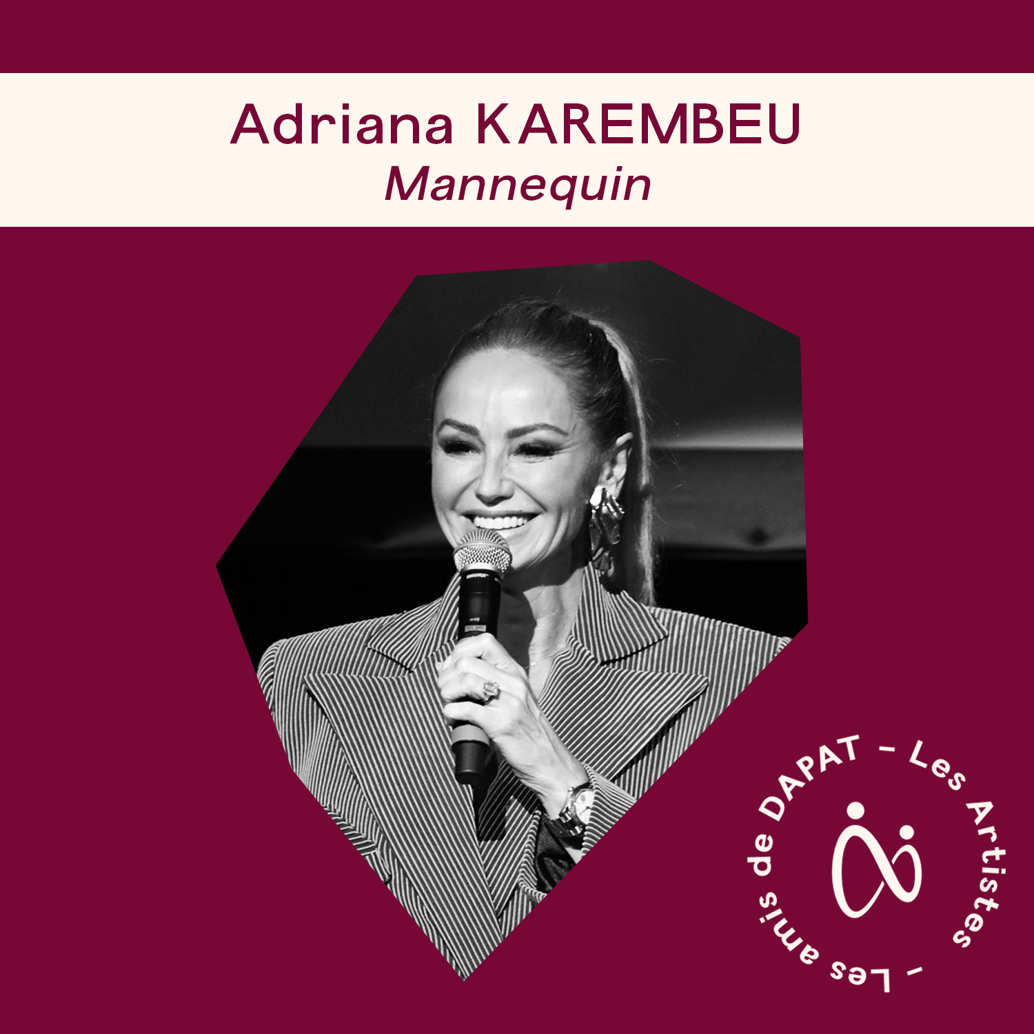 Adriana Karembeu – Mannequin soutenant les Prix DAPAT.