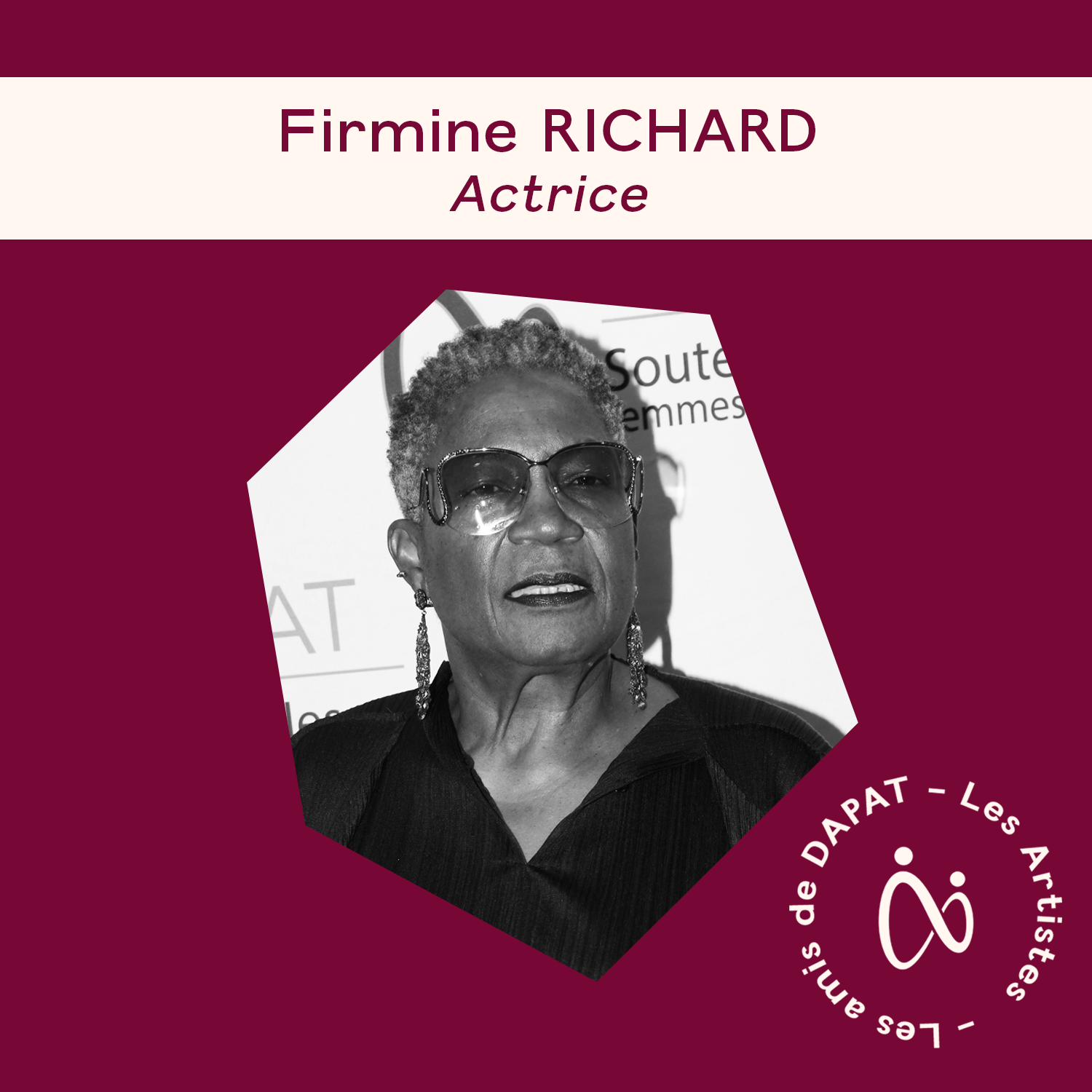 Firmine Richard – Actrice soutenant les Prix DAPAT.